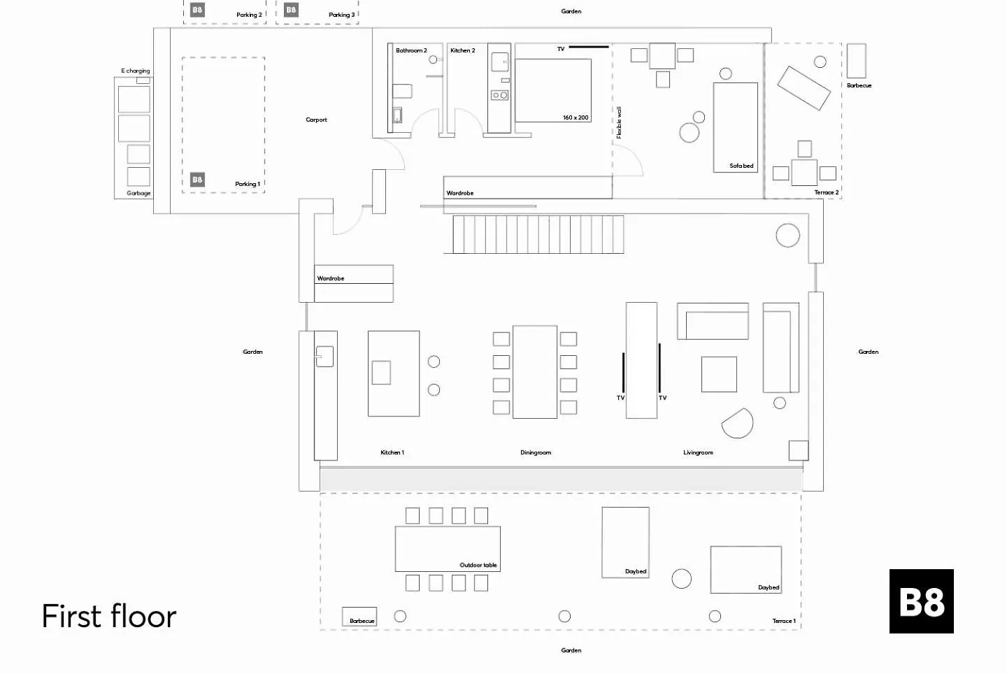 بيت للعطل B8 - Die Exklusive Architektenvilla Fuer 4-10 Personen, Nuernberg